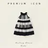 Vestido de Tirantes con Parches de Lunares Estilo Japonés para Niñas 2026 Verano Nuevo Vestido sin Mangas de Cuello Halter para Niños Elegante Vestido de Princesa