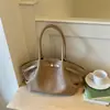 Bolsa de ombro vintage de grande capacidade para mulheres, nova moda 2026 bolsa de ombro plissada nuvem, bolsa tote casual para o dia a dia