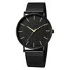 Venta Caliente Reloj de Moda Simple para Hombre Sin LOGOTIPO Malla Cuarzo Reloj de Pulsera para Estudiante Temporizador