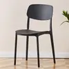 Atacado Encosto de Cadeira de Plástico Adulto Simples Mesa de Jantar Cadeira de Plástico Espessada Moderna Simples Banqueta de Mesa Casa Nórdico