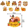 Nuevos adornos colgantes de Acción de Gracias transfronterizos: colgantes de pavo y calabaza para la ambientación de la fiesta de otoño