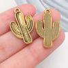 Mezcla 20 Sombrero Vaquero Occidental de Oro Antiguo Cactus Pistola Carta de Póker Colgante Accesorios Creativos para Joyería DIY