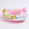 Barco de Bebé Sentado de Dibujos Animados Volante Espeso Barco de Coche Niños y Niñas Antivuelco Inflable Juguete de Juego en el Agua Salvavidas