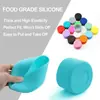 Funda de Silicona Aislante para Taza con Puntos Antideslizante Resistente a Altas Temperaturas Funda para Taza Espacial Diámetro 7.5cm 9cm Almohadilla de Silicona para Taza de Agua