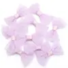 Bolsa de Cintura de Malla de Doble Capa con Puntos Ondulados Lazo Hecho a Mano DIY Pasador para el Cabello Infantil Accesorios para el Cabello Ropa Zapatos Sombrero Bolsa de Material