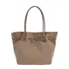 Bolsa Textura Fosca Retrô Nova 2025 Estilosa para o Dia a Dia Bolsa de Ombro Única Bolsa Tote Grande Capacidade Feminina de Mão