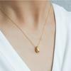Colar Pingente Gota Moda Estilo Coreano para Mulheres, Corrente Versátil Vintage para Clavícula de Estudante, Corrente Simples de Amizade