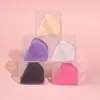 Esponja de Terciopelo Triángulo Suave para Polvos Sueltos Esponja para Polvos Compactos Superficie de Pelo Corto Esponja para Polvos Secos de Fibra Esponja de Terciopelo para Maquillaje