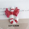 Serie navideña Calcetines de Papá Noel accesorios de resina de muñeco de nieve materiales de decoración navideña para funda de teléfono DIY accesorios para el cabello