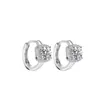 Pendientes de Clip Cuadrados Exquisitos con Diamantes Cuadrados de Venta Caliente Transfronteriza para Mujer, Pendientes Sencillos de Nicho, Joyería de Oreja Personalizada de Lujo Ligero de Moda al por Mayor