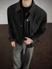 Chaqueta corta de otoño para hombre, estilo nuevo 2026, con retazos, casual y moderna para hombres bajos