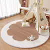 Alfombra Blanda de Imitación Cachemir Transfronteriza, Felpudo Absorbente de Agua Antideslizante, Felpudo de Peluche para Juegos y Entretenimiento, Felpudo Decorativo para Sala de Estar
