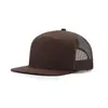 Gorra de béisbol de siete piezas con visera plana y parte superior rígida de estilo hip hop, para hombres y mujeres, de malla transpirable, con visera plana y lengüeta, para primavera y verano, a prueba de sol.