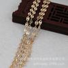 Cobre Hongxing Cor Dourada 24K Retentora de Cor Corrente Larga 4*Comprimento 5mm Acessórios Feitos à Mão Material Hanfu B1038
