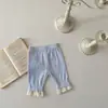 INS Verão Baby Lace Calças Baby Girl Thin Pit Moda Stretch Leggings