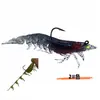 Isca de Camarão Revestida com Chumbo, Isca Macia em Formato de Camarão Revestida com Chumbo Feita de Material TPE, 8cm 9cm Isca Artificial para Pesca em Água Salgada, Camarão Falso Transfronteiriço