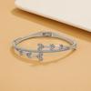 Pulseira Popular Estilo Coreano Diário Simples de Primavera Aberta para Mulheres Versátil Fashionável Pulseira Simples