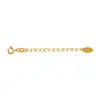 Cadena de Extensión al por Mayor Acero Inoxidable 24K Grabada Cadena de Cola de 5 cm Broche de Langosta con Hebilla Accesorios para Joyería de Collares Pulseras DIY
