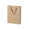 Sacolas de Papel Kraft, Sacolas de Presente, Sacolas de Embalagem de Presente de Aniversário com Múltiplas Especificações, Podem Ser Impressas com Logo, Sacolas de Embalagem para Roupas