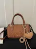 Otoño/Invierno 2026 Nuevo Estilo Coreano Retro Gran Capacidad Versátil Bolso de Hombro Único Moda para Viaje Cruzado Bolso Redondo de Barril