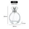 Frasco de Perfume Transparente de 30ml Frasco com Borrifador Frasco de Vidro para Perfume Frasco Vazio Frasco de Vidro Sub-frasco de Perfume