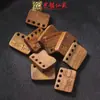 Palo de Rosa Tallado Marca de Pez Accesorios DIY Pulsera Cadena de Teléfono Móvil Colgante Hueso de Pez Marca de Mano