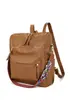 2026 Novo Modelo Mochila Retro Pu Três Usos para Viagem Grande Capacidade Estilo Universitário Casual Moda para Ensino Médio Mochila Estilo Europeu e Americano