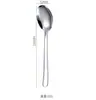 Cuchara de acero inoxidable 304 para comida cuchara grande cuchara para servir cuchara de sopa de hotel para comida mango largo cuchara pública se puede añadir LOGOTIPO