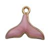 Desenhos animados concha concha estrela do mar terno diy liga gota óleo jóias acessórios cross border chaveiro pulseira pingente