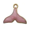Acessórios de Joias DIY Liga Cor Óleo Gotejado Simulação Pérola de Vieiras Pingente Pingente Colar Pulseira Acessórios Transfronteiriço