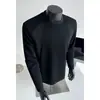 Sudadera de peso pesado, camiseta de manga larga deconstruida de corte holgado para hombre, adecuada para primavera y otoño, camiseta base de capa interior, estilo patchwork, hecha de algodón de alta calidad