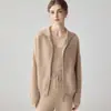 Cárdigan Grueso de Cachemir con Capucha y Cremallera, Casual y Juvenil, Novedad Otoño/Invierno 2026 para Mujer, Abrigo Suave y Amigable con la Piel