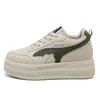 K5601 Zapatos Blancos de Verano para Mujer, Piel Impermeable, Nuevo Estilo Deportivo Casual 2026 Tenis para Aumentar la Altura