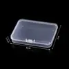 Caja de embalaje de plástico transfronteriza de 1.5 cm, caja cuadrada de plástico PP para piezas de joyería, caja plana de Amazon, caja de almacenamiento rectangular transparente
