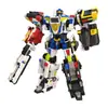 Mini Fuerza Secreta 7 Super Policía Wang Li Robot Patrullero Modelo Mecha Deformado Juguete Niño King Kong 5