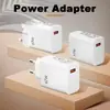 Carregador de 67W super rápido flash charger para celular padrão Europeu Americano Britânico 5V5A Adaptador USB comércio exterior transfronteiriço