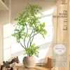 Planta Nandina Aterrizaje Planta en Maceta Interior Grande Biónica Verde Adornos Sala de Estar Lujo Ligero Flor Decorativa Árbol Falso