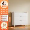 Gabinete de almacenamiento de acero nuevo, anti-mirones, de gran capacidad, para el hogar, impermeable y a prueba de polvo, con puerta giratoria, altura del piso, gabinete de almacenamiento multicapa