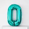 Globo de Aluminio Metalizado Digital Azul Nilo de 32 pulgadas Decoración de Cumpleaños para Niños Niños y Niñas Escenario para Fotos de Bebé de Un Año
