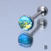 Estilo Europeo y Americano Escama de Pez Brillante Lengua Uña Acero de Titanio Al Por Mayor En Stock Versátil Discoteca Sexy Sirena Anillo de Lengua Piercing Joyería