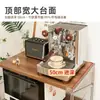 25 años nuevo estante de almacenamiento para cafetera de suelo de cocina de estética japonesa microondas horno horno almacenamiento almacenamiento lateral