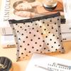 Bolsa de Maquillaje de Malla Flocking Love Portátil de Gran Capacidad Transpirable para Artículos de Aseo Bolsa de Maquillaje de Mano