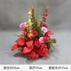 Boda Nueva Boda Auditorio Flecha Maceta Arte Floral Simulación Flor Colgante Camino de Flores Esquina de Flores Rojo Grande Utilería China
