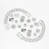 Set DIY de hebilla de zapato de ramo de lentejuelas luminosas más vendido transfronterizo, accesorios decorativos para zuecos, decoraciones de zapatos que brillan en la oscuridad, personalizado