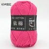 Ovillo de Hilo de Algodón de Leche Acrílico de 4 Hebras para Muñeca Crochet Venta al por Mayor Hilo Tejer Crochet DIY Grosor Medio Hecho a Mano