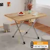 Mesa plegable, Mesa de comedor para uso doméstico, Mesa para apartamentos pequeños, Mesa redonda simple, Mesa portátil para viviendas de alquiler, Mesa portátil para exteriores para montar puestos, Mesa cuadrada para comer