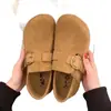 Zapatos de mujer de suela gruesa que aumentan la altura, estilo Birkenstock, de cobertura total, nuevos mocasines estilo Birkenstock sin cordones para mujer, otoño 2026