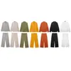 Exportação Transfronteiriça Roupas Femininas Verão 2025 Estilo Europeu e Americano Cor Lisa Camisa + Conjunto de Calça Casual Feminino D6240460/59F