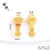 Pingente Ruyi Atacado Chinês Retrô Esmalte Caractere da Fortuna Ornamento Pendurado Versátil Areia Dourada Pingente Pequeno Acessório