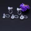 Aretes de circón de color versátil estilo coreano estilo universitario femenino resina indolora clip para la oreja en forma de U sin agujero en la oreja clip para la oreja famoso en Internet